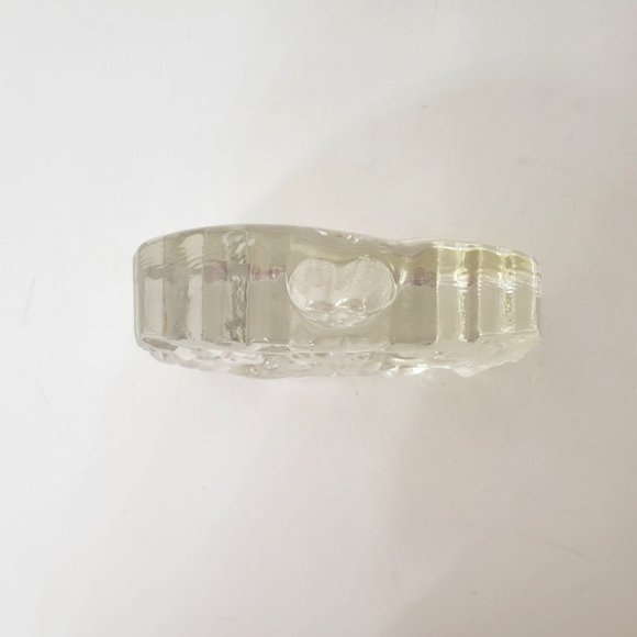 Walther Glas German Glass Candleholder with Pine Trees - Picture 4 of 7